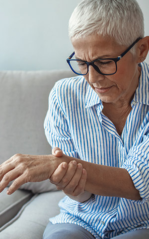 Woman with wrist pain